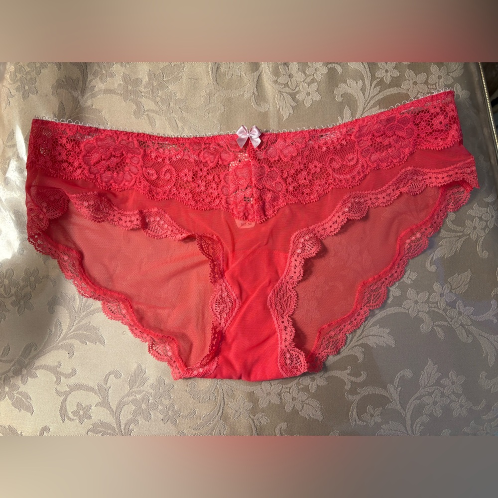 Victoria's Secret Pink Lace Mesh Panties